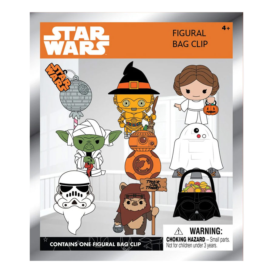 Figura Sorpresa Clip para Bolsas Star Wars Halloween Monogram