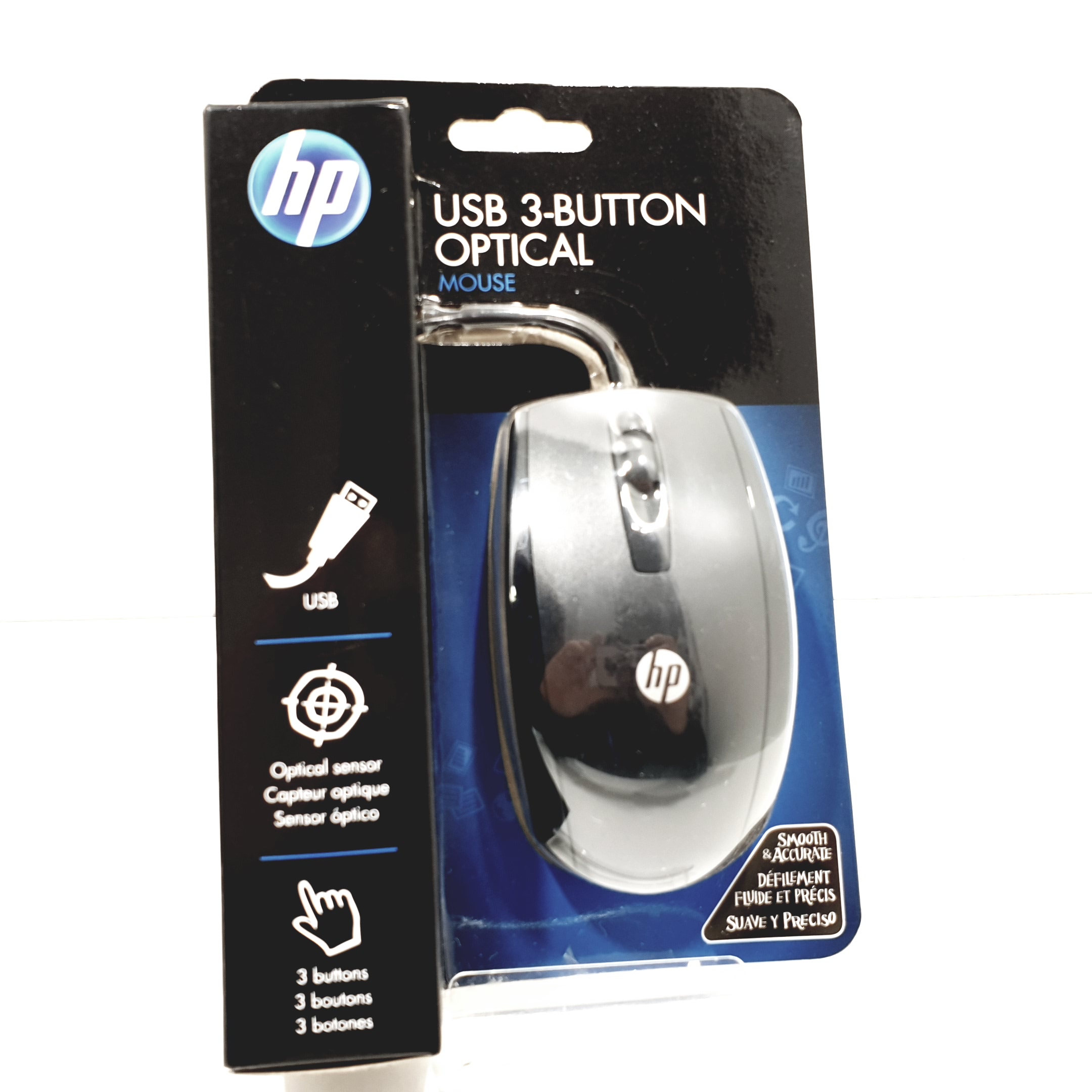Raton HPKY619AA 3 Botones Optico USB