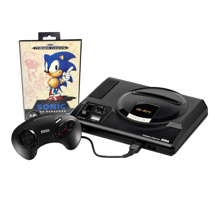 Pack: Sega Mega Drive I + Mando Oficial + Sonic The Hedgehog Mega Drive