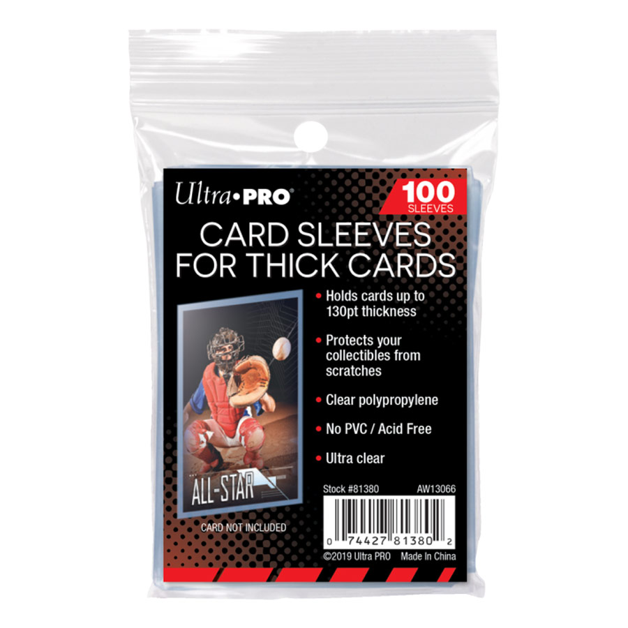 Paquete de 100 Fundas para Cartas Gruesas Ultra Pro
