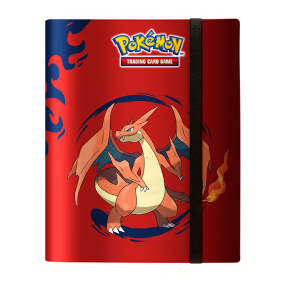 Carpeta con Goma de Cartas Pokemon TCG Mega Charizard X y Mega Charizard Y Ultra Pro