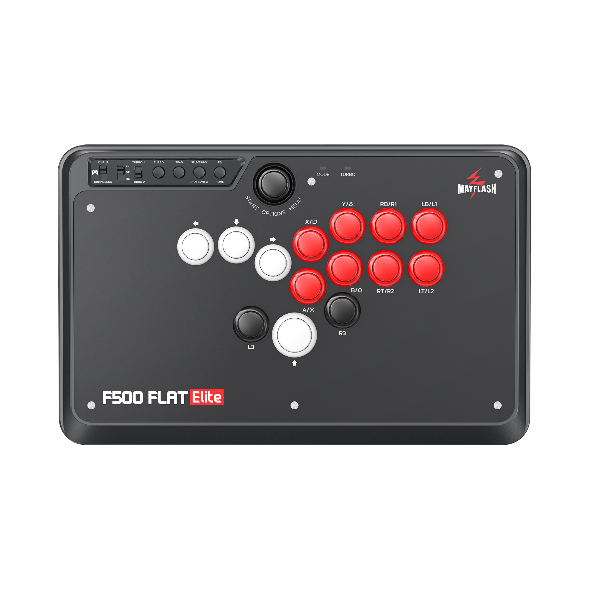 Arcade Stick All Button F500 Flat Elite Mayflash PS4 / PS3 / Xbox Series / Switch 2 / PC