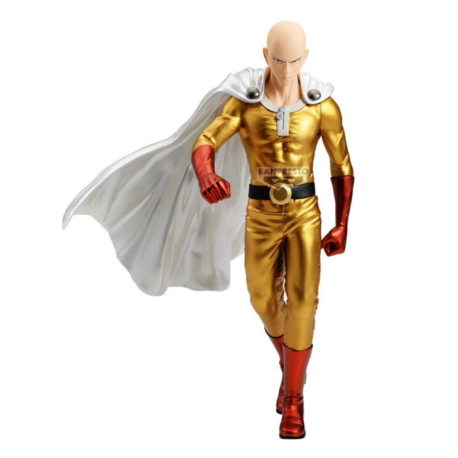 Figura One Punch Man Saitama Metallic Version Grandista Banpresto