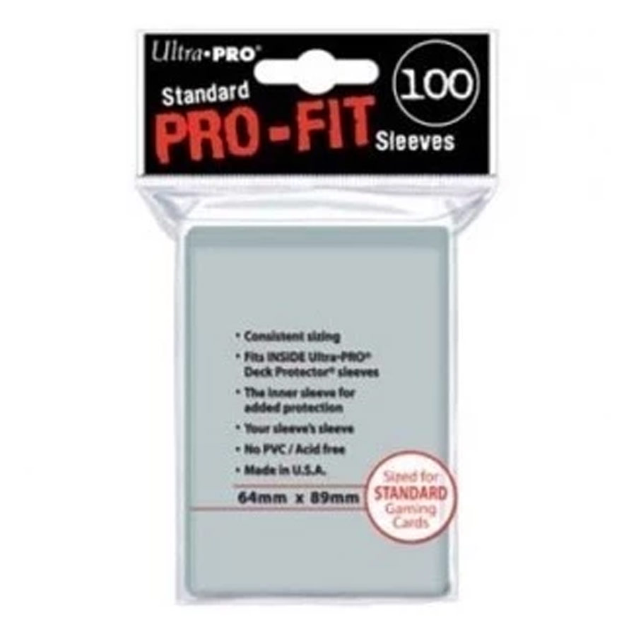 Paquete 100 Fundas Cartas TCG Standard Pro Transparentes Ultra Pro