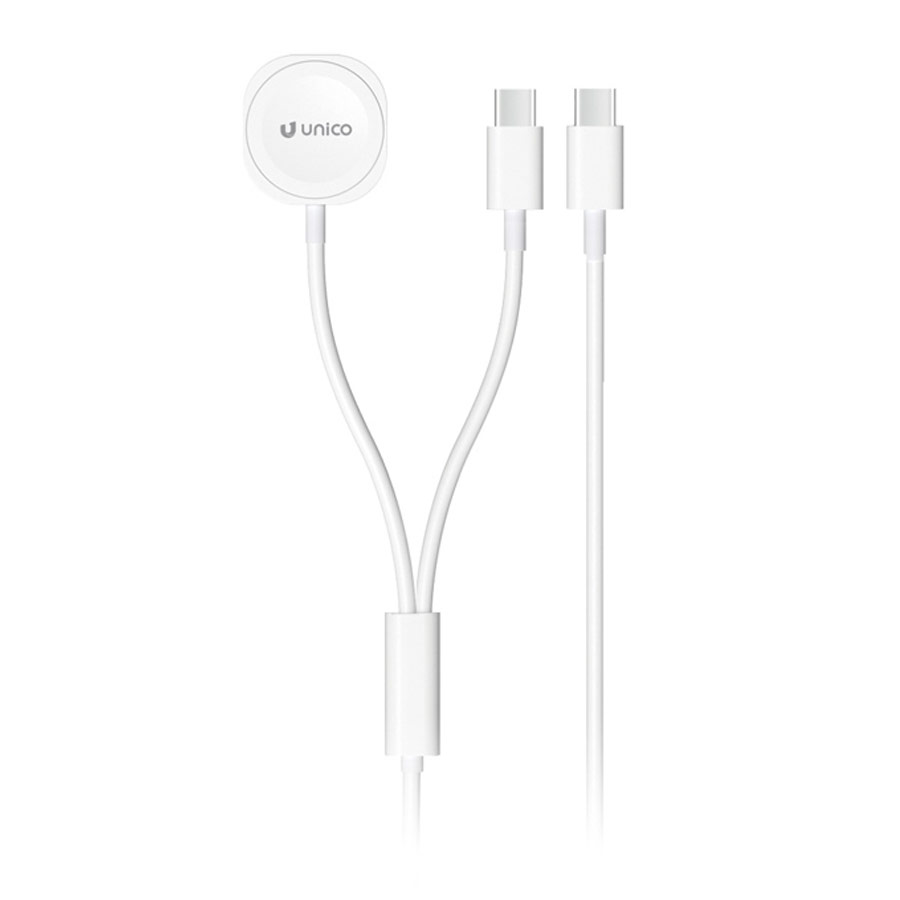 Cable de Carga Magnetica HC2717 USB-C a USB-C Apple Watch 1.2m Blanco Unico