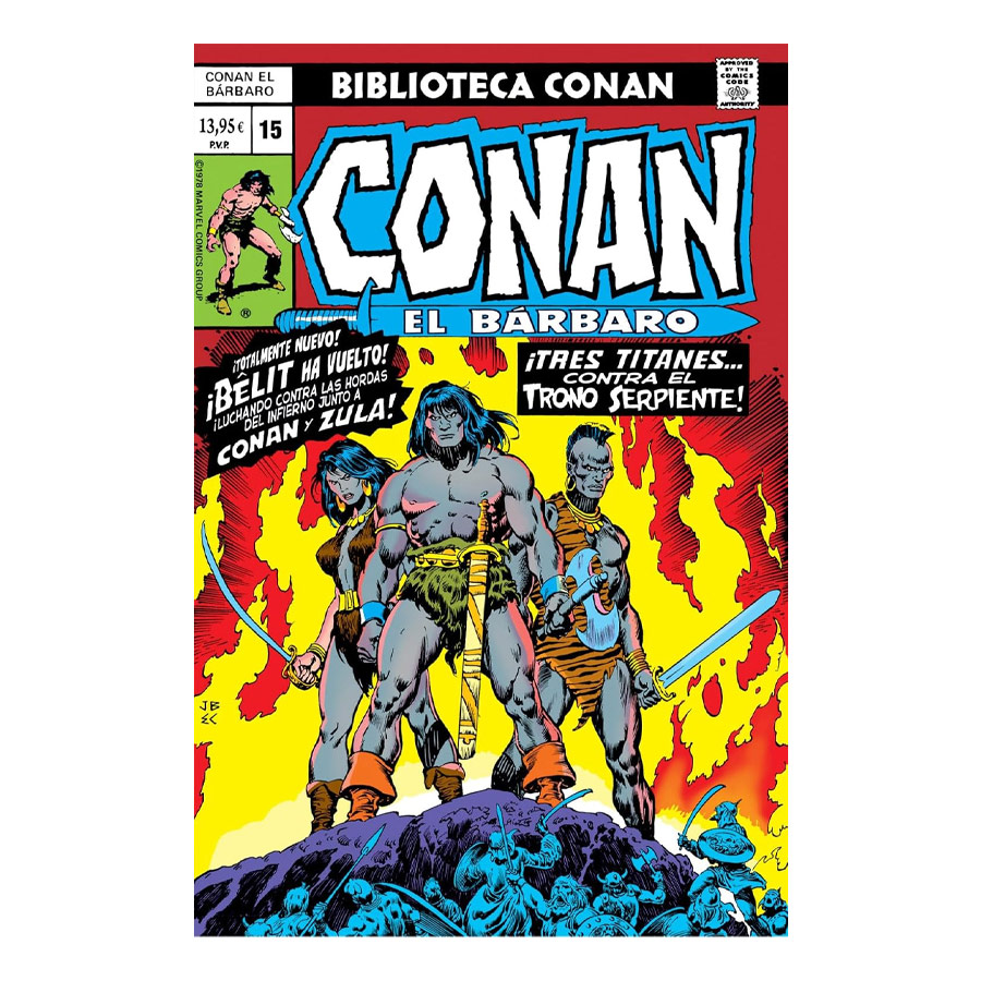 Comic Conan Biblioteca El Barbaro Panini 15