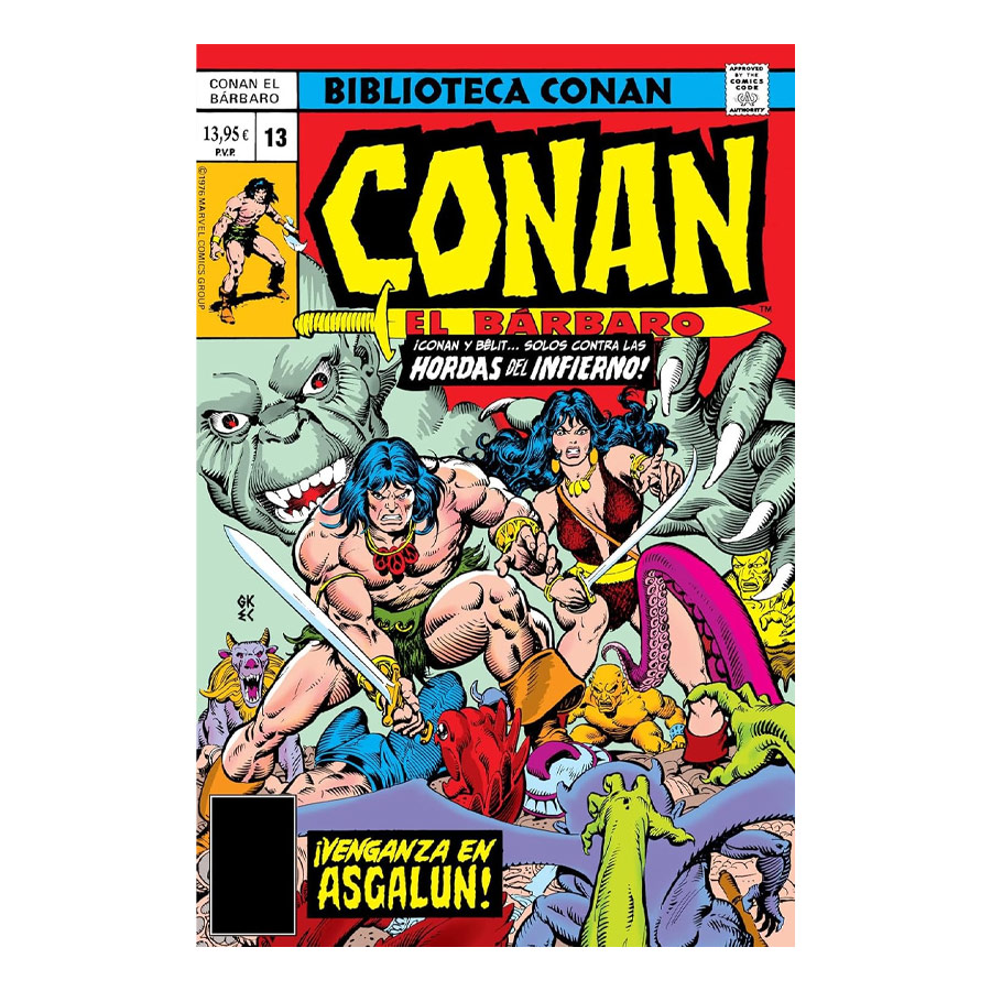 Comic Conan Biblioteca El Barbaro Panini 13