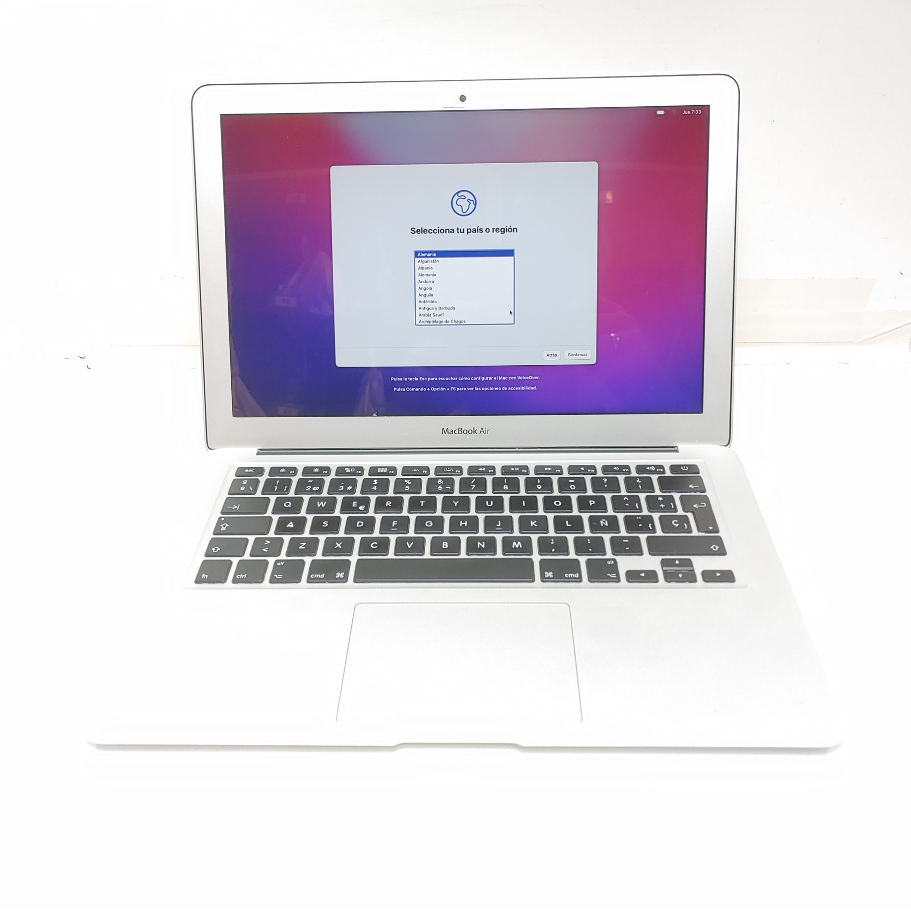 Apple MacBook Air 7,2 i5 1,8 Ghz 8 RAM 256 SSD 13,3"