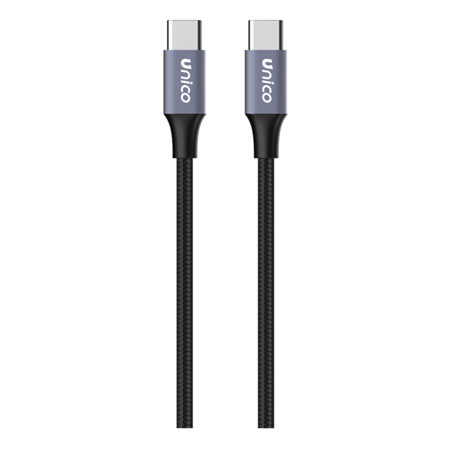 Cable USB-C a USB-C 60W Carga Rapida CB1728 Unico 3m Gris