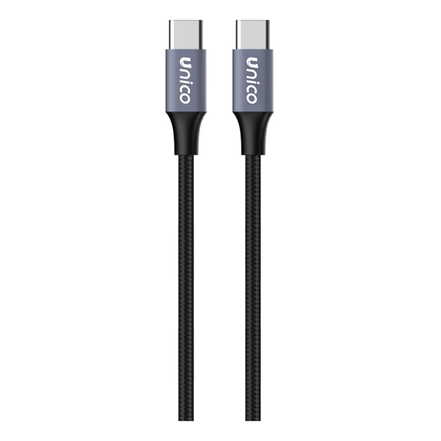 Cable USB-C a USB-C 60W Carga Rapida CB1512 Unico 1m Gris