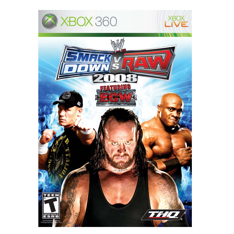 WWE SmackDown vs, Raw 2008 Xbox360 (SP)