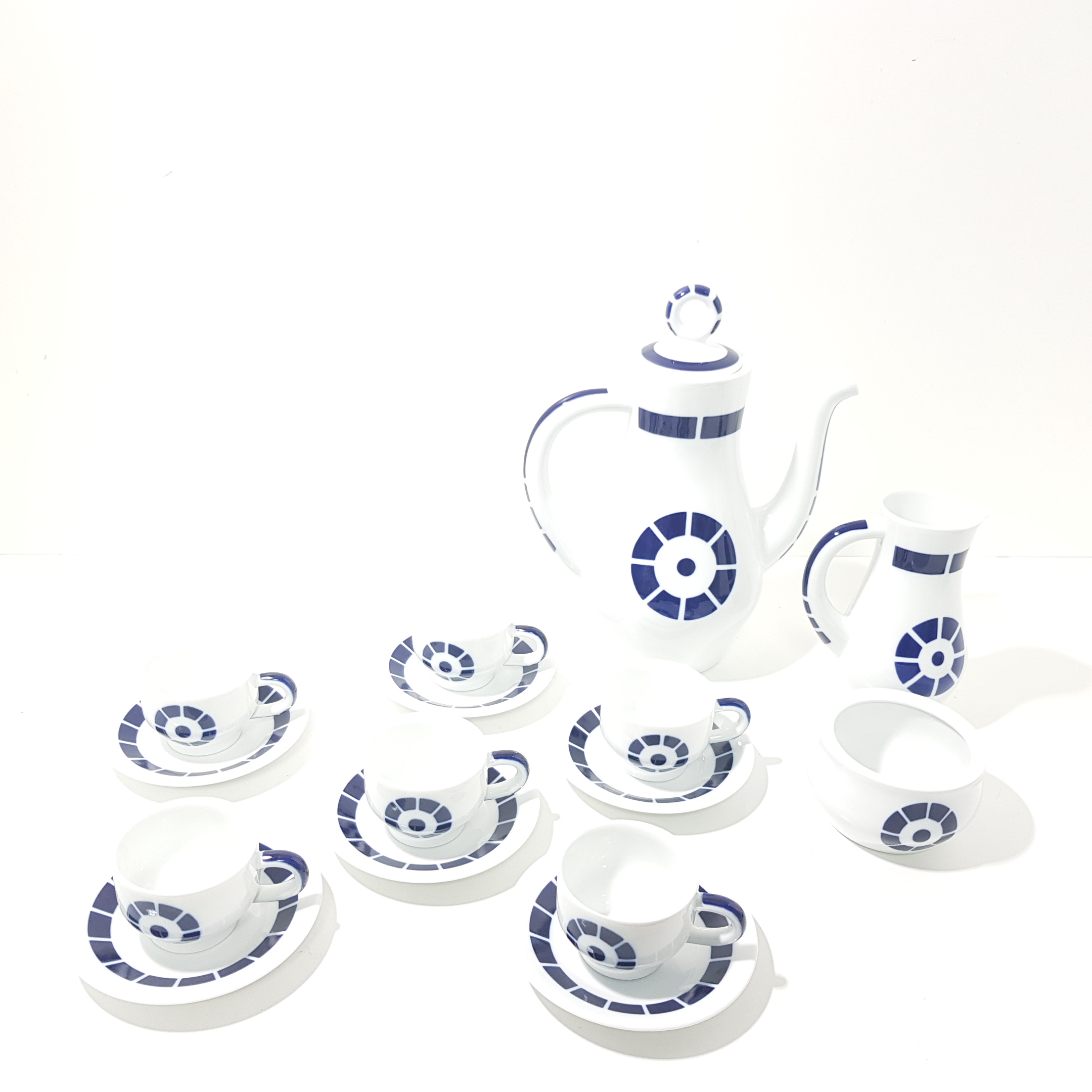 Sargadelos Juego de Cafe 6 Servicios Coroa
