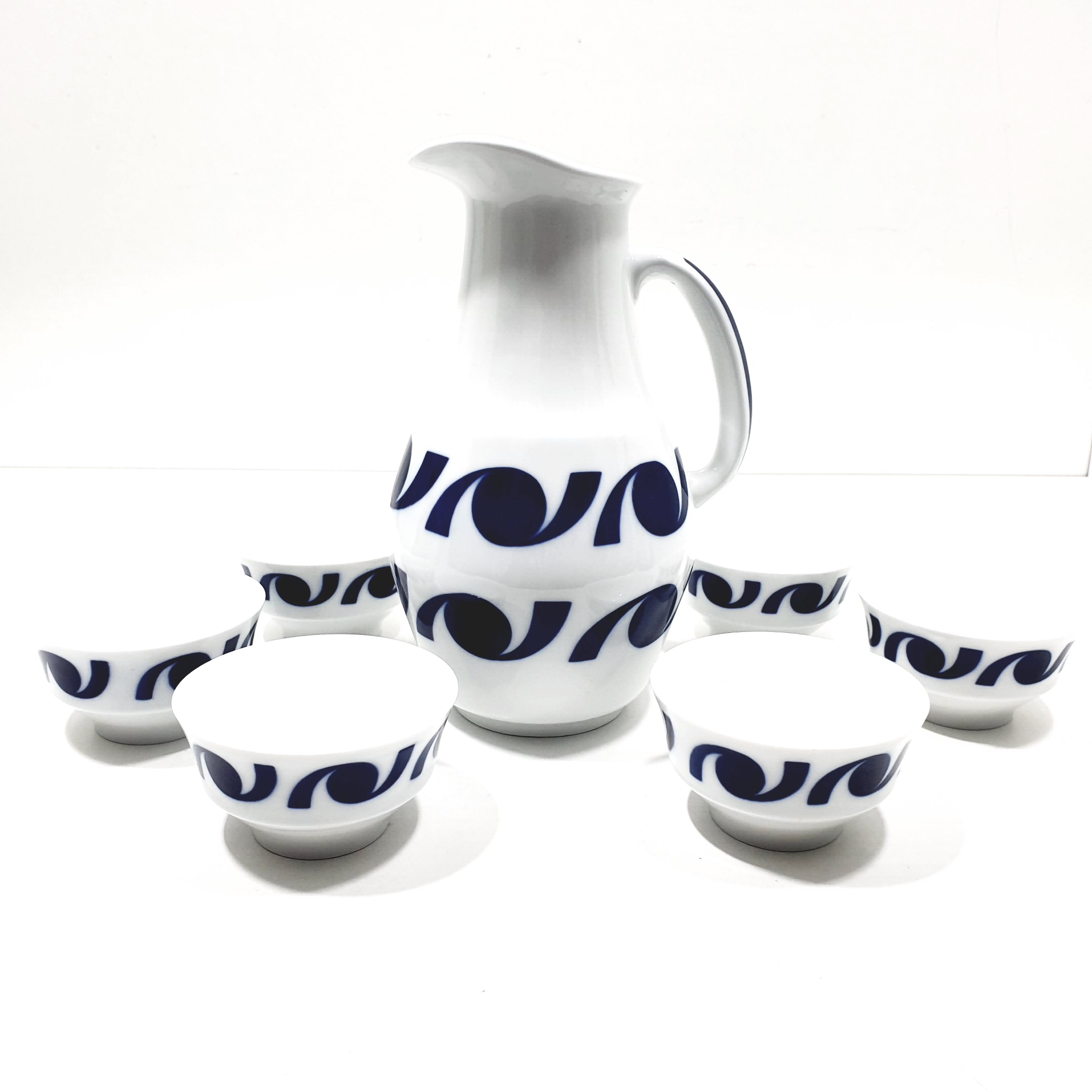Sargadelos Juego de Vino (Jarra + 6 tazas)