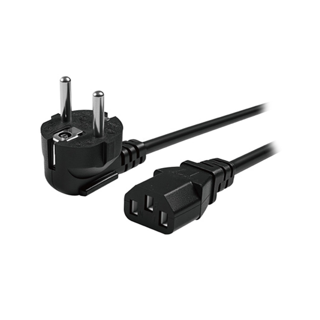 Cable Alimentacion Shucko Macho-Hembra 500W 1.5m CB6278 Negro Unico