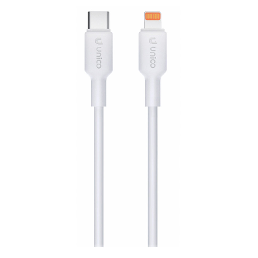Cable USB-C a Lightning 30W Carga Rapida 1m CB2075 Blanco Unico