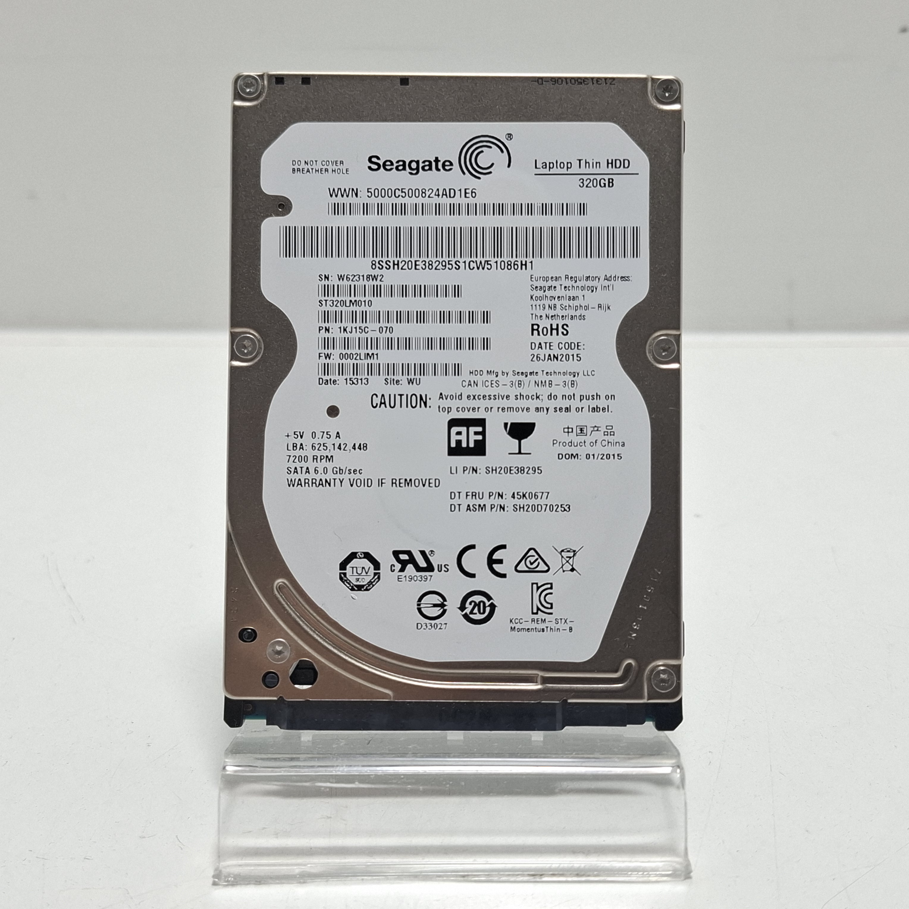 Disco Duro Interno 320GB 2,5" Seagate