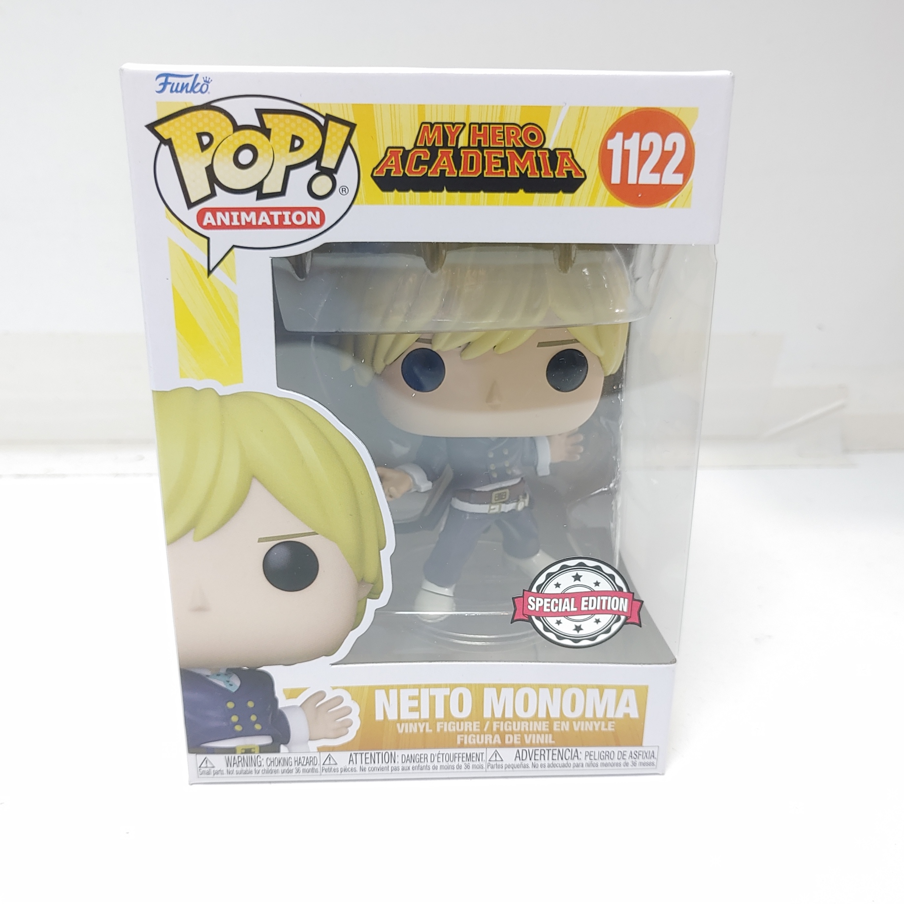Figura Funko Pop My Hero Academia Neito Monoma 1122 Special Edition