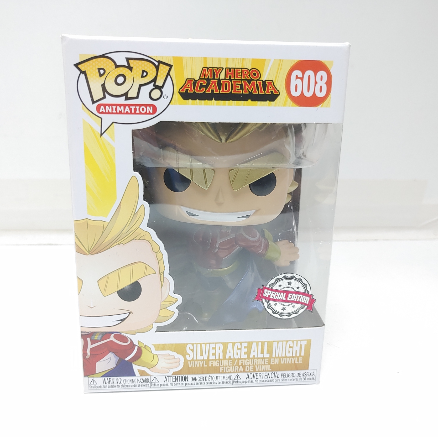 Figura Funko POP My Hero Academia Silver Age All Might Special Edition 608