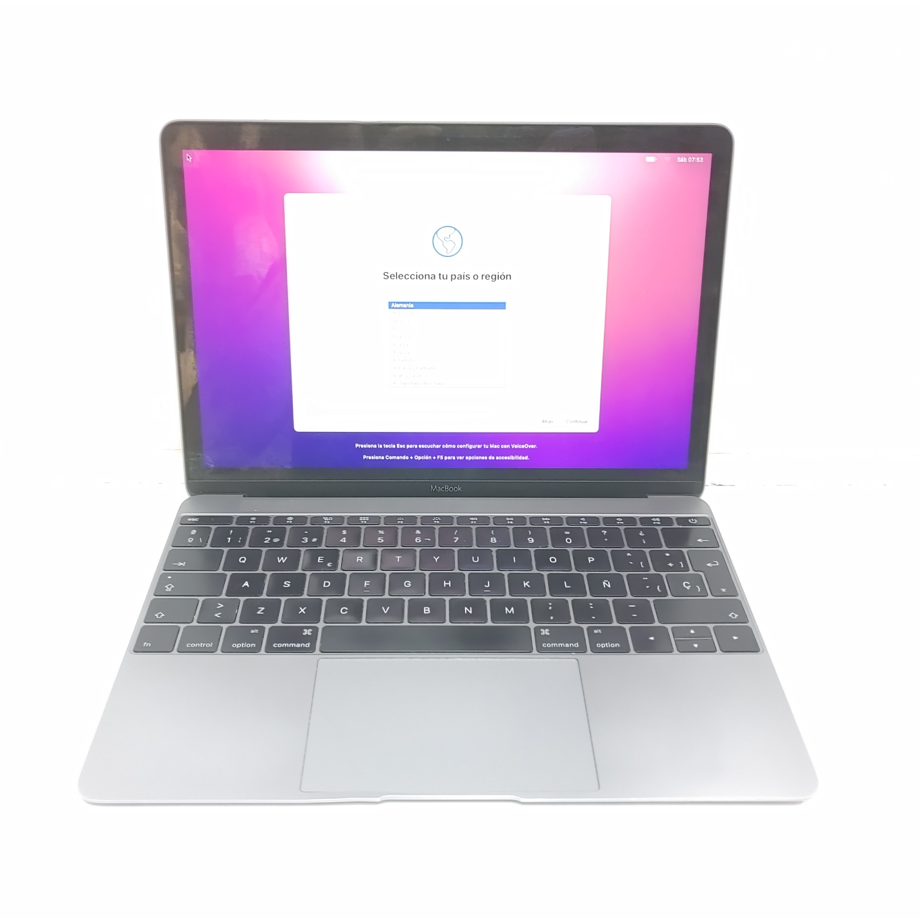 Apple MacBook 9,1 M3-6Y30 8 RAM 256 SSD Plata 12"