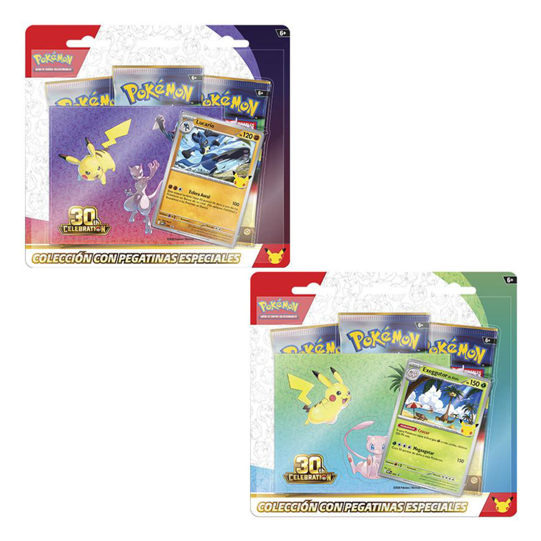 Blister Celebracion 30 Aniversario Coleccion Tech Sticker Pokemon TCG (ES)
