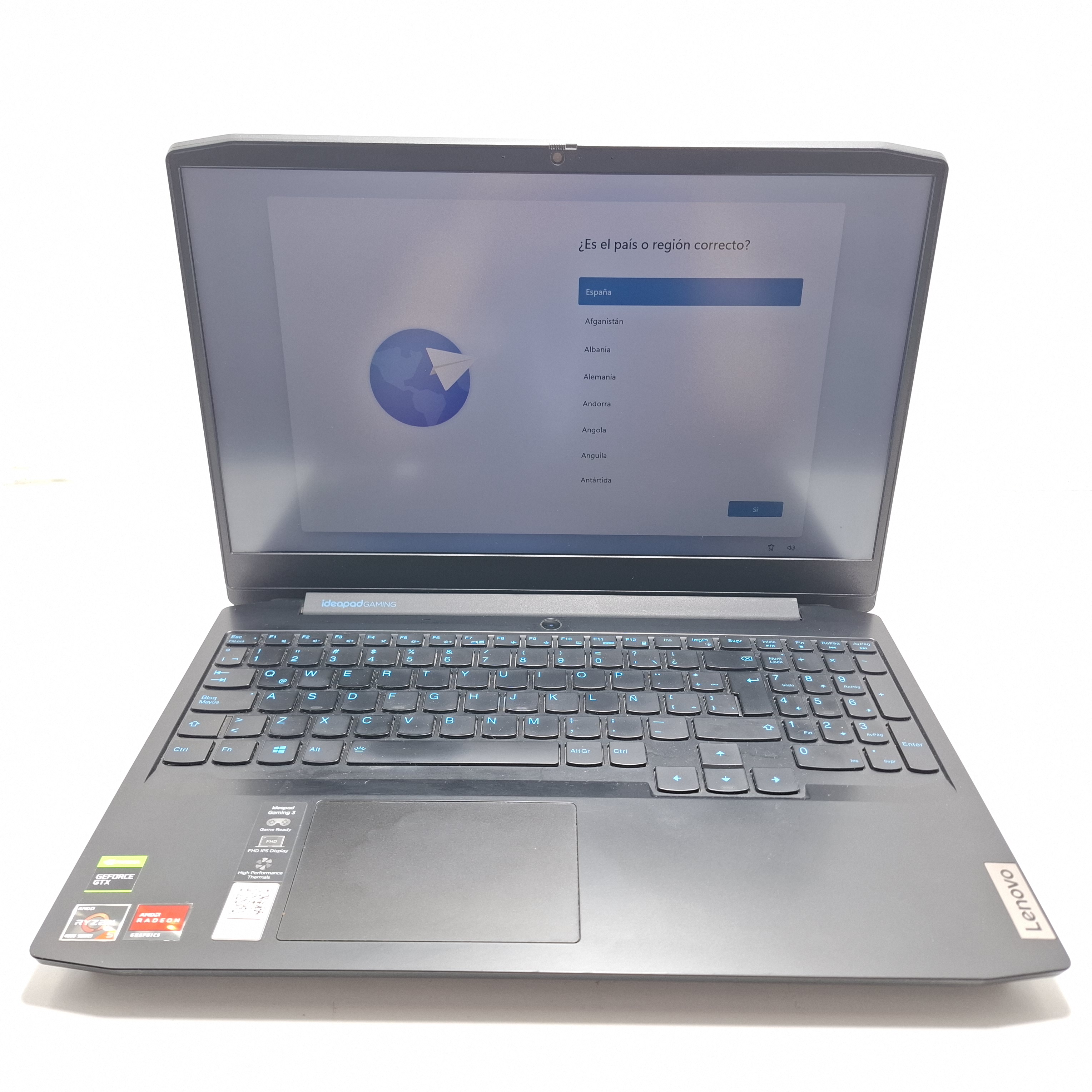 Portatil Lenovo Ideapad Gaming 3 15arh05 Ryzen 5 4600H 8 RAM 256 SSD + 1TB GTX 1650ti W11 15,6"