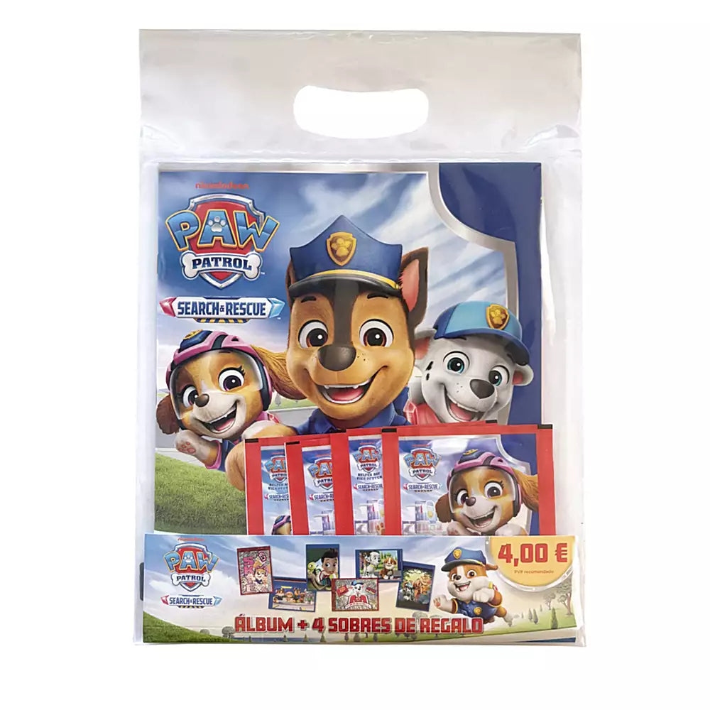 Pack Lanzamiento Album + 4 sobres Paw Patrol 12 Panini
