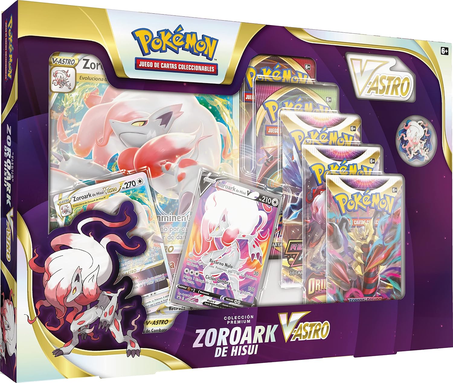 Reacondicionado: Coleccion Premium Zoroark de Hisui V-Astro Pokemon TCG (ES)