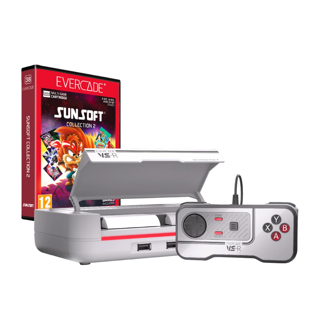 Pack Consola Evercade VS-R Classic Retro + Sunsoft Collection 2