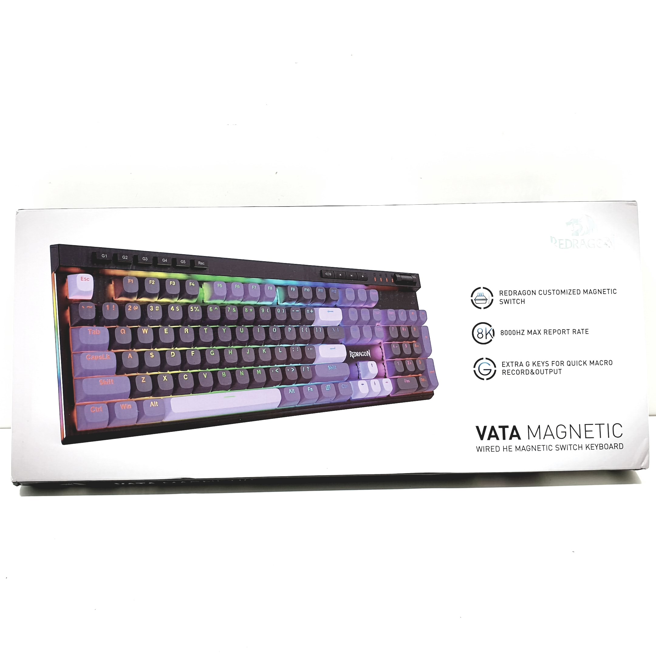 Teclado Mecanico Redragon VATA K580 HE Layout EN