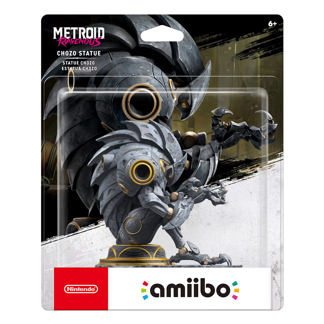 Figura Amiibo Chozo Statue Coleccion Metroid Ravenous