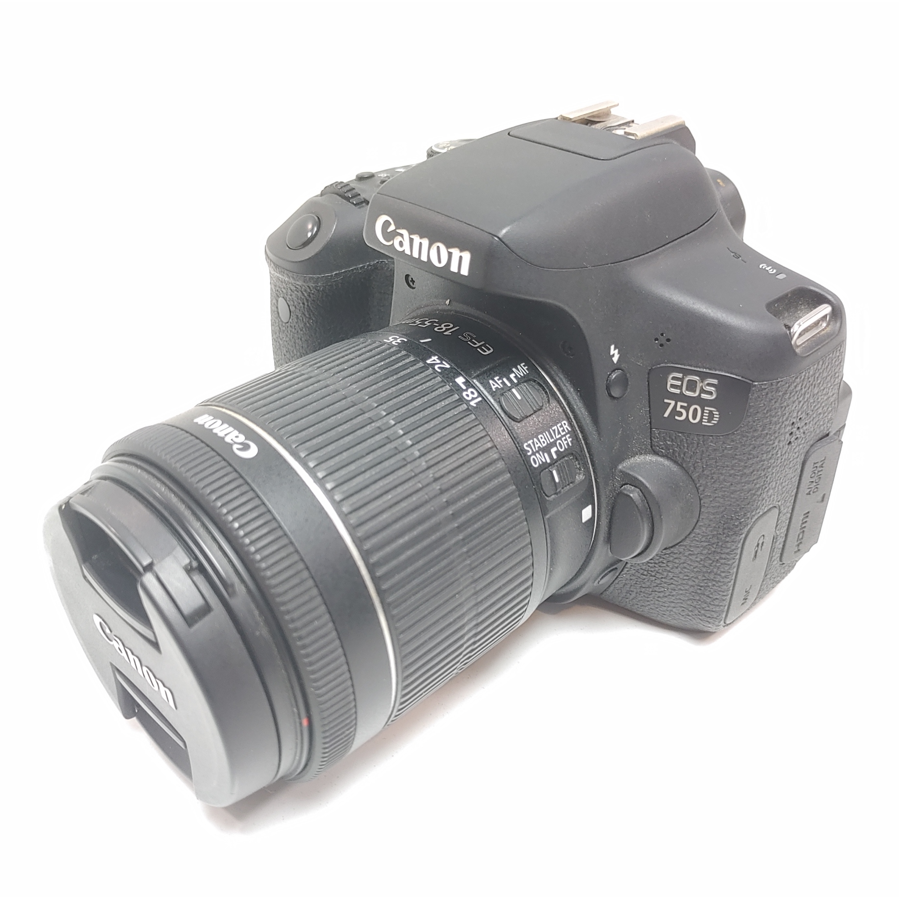 Camara Reflex Canon EOS 750D 24,2 MP + 18-55mm IS STM Negra