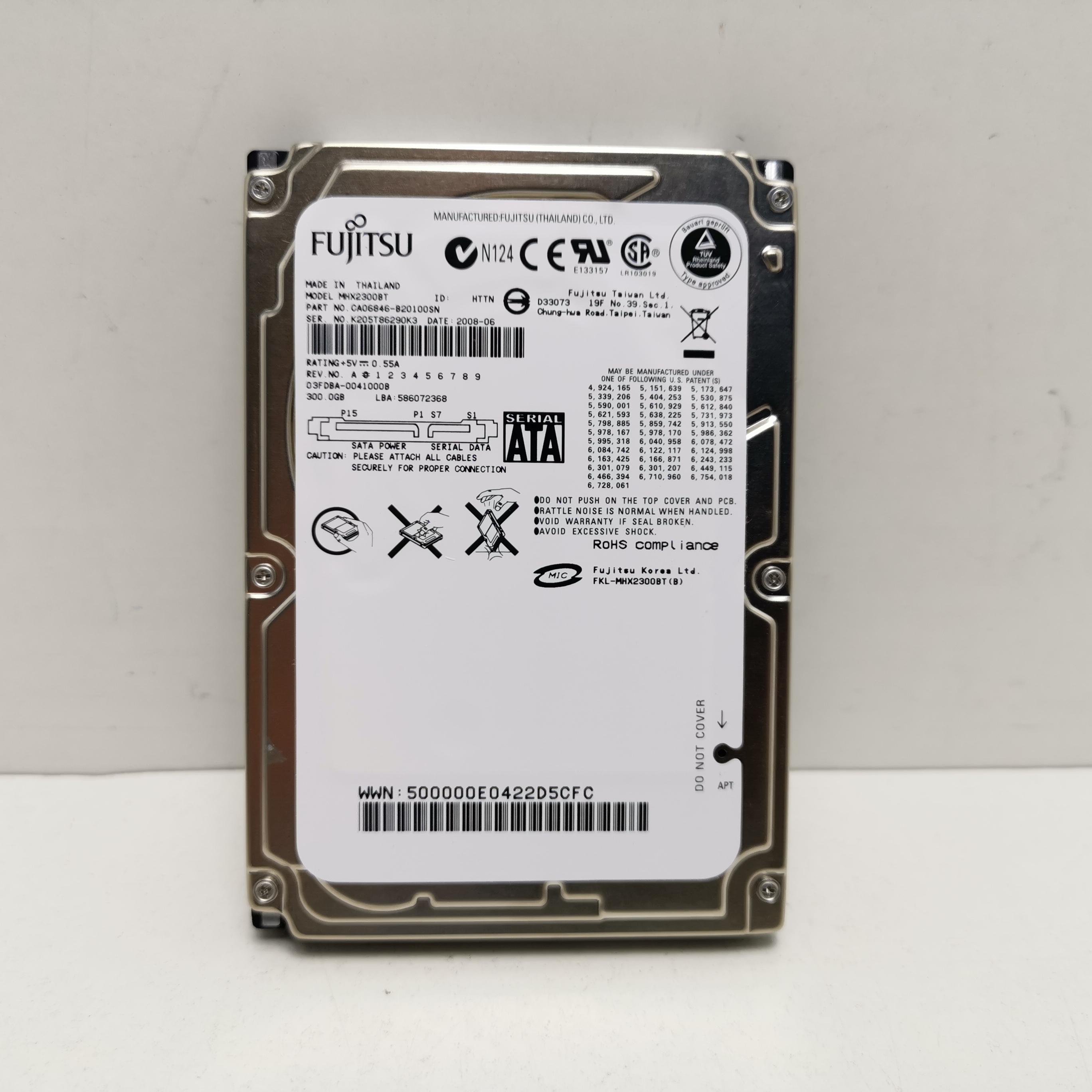 Disco Duro Interno 300 GB 2.5" Fujitsu