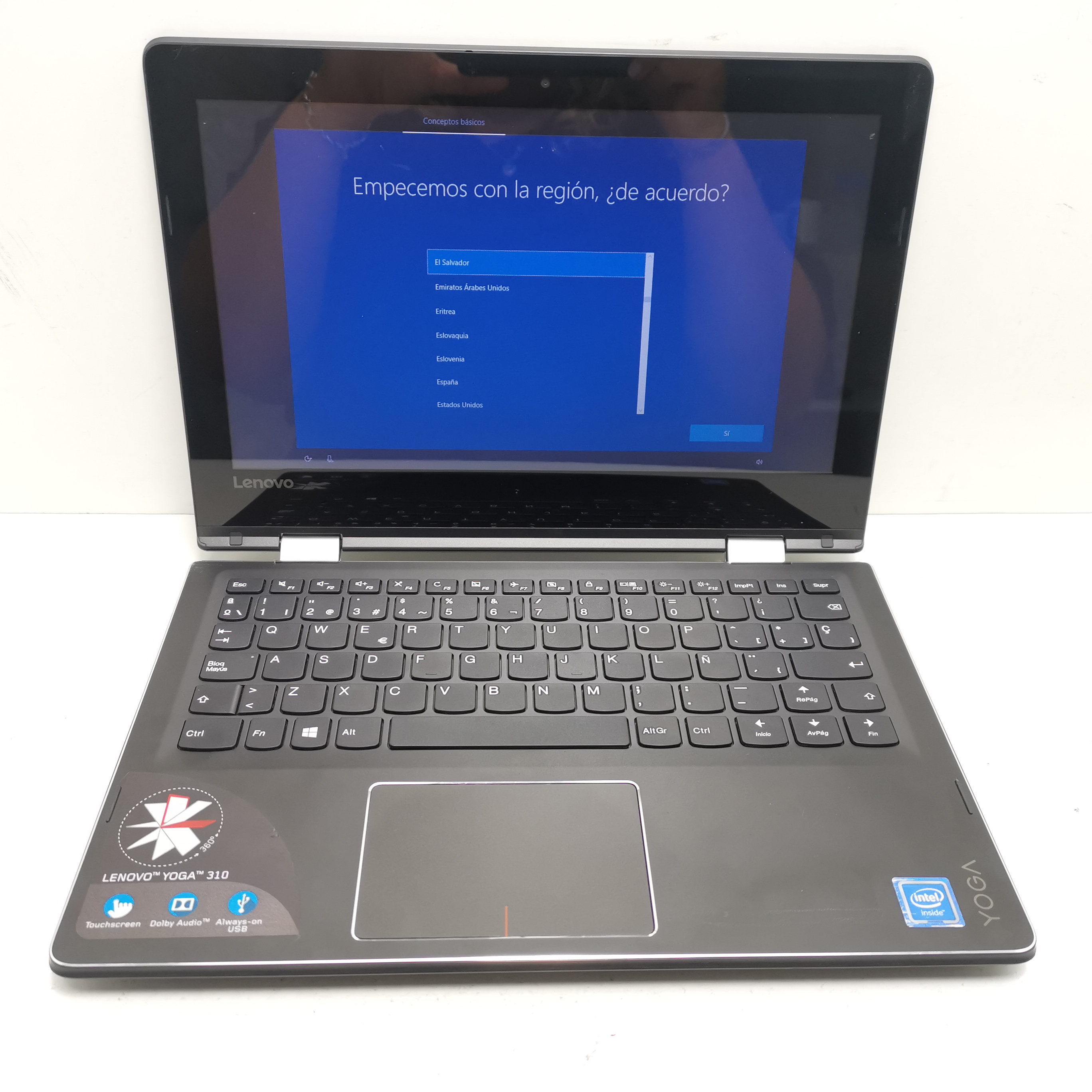 Portatil Lenovo Yoga 310-11IAP Celeron N3350 2 RAM 32 SSD W10 11"