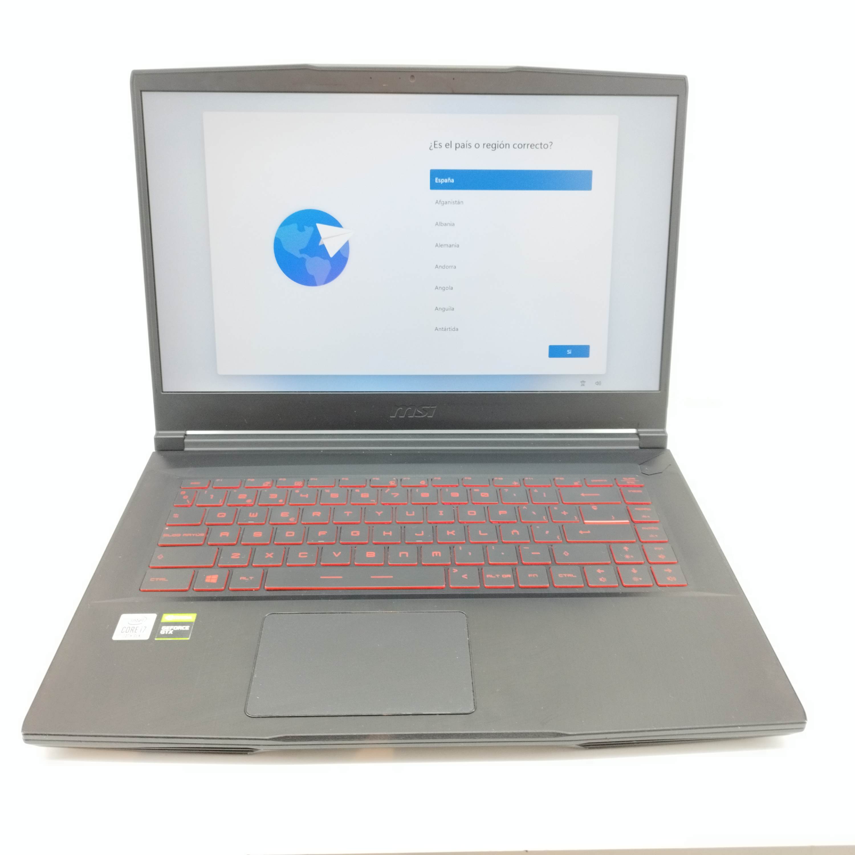 Portatil MSI GF63 Thin 10 CSR i7-10750H 32 RAM 1TB SSD GTX1650 W11 15,6"