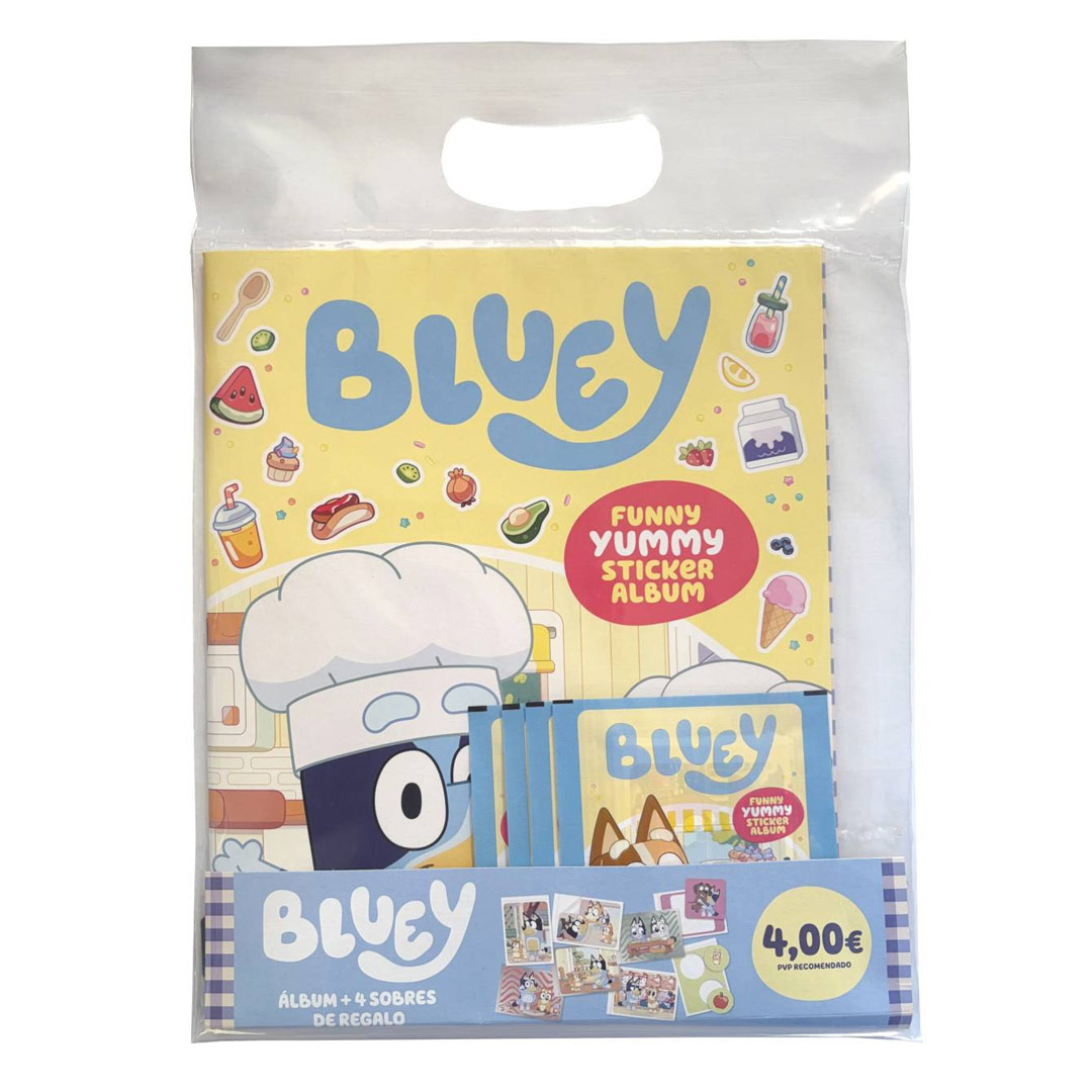 Starter Pack Album + 4 Sobres Cromos Bluey 3 Panini