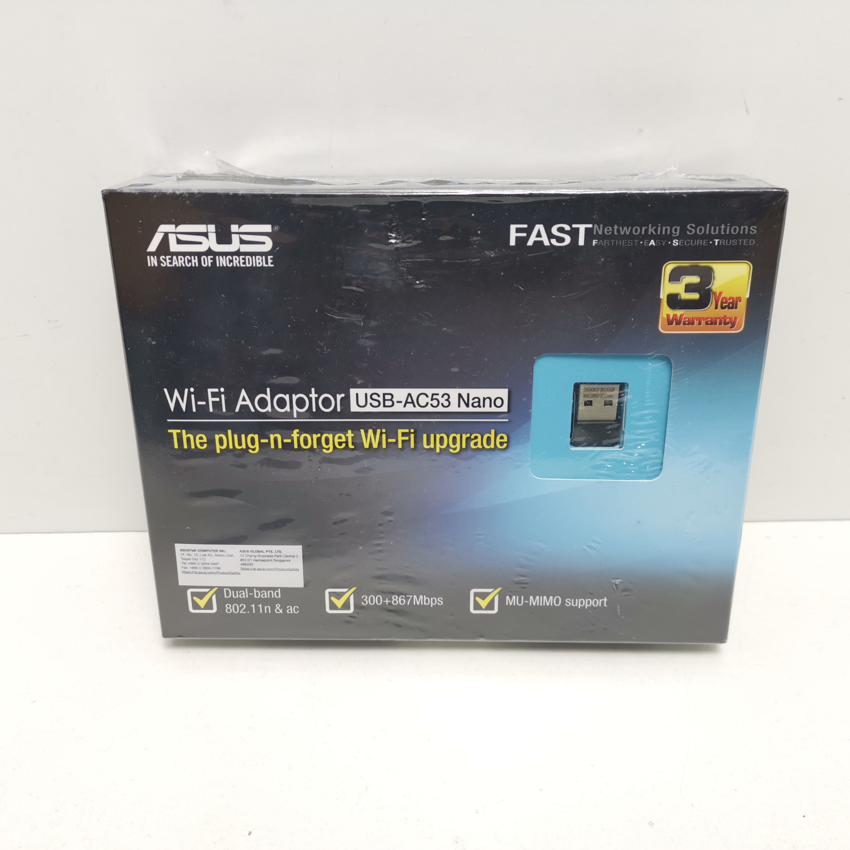 Adaptador de Red Asus USB-AC53 USB AC1200