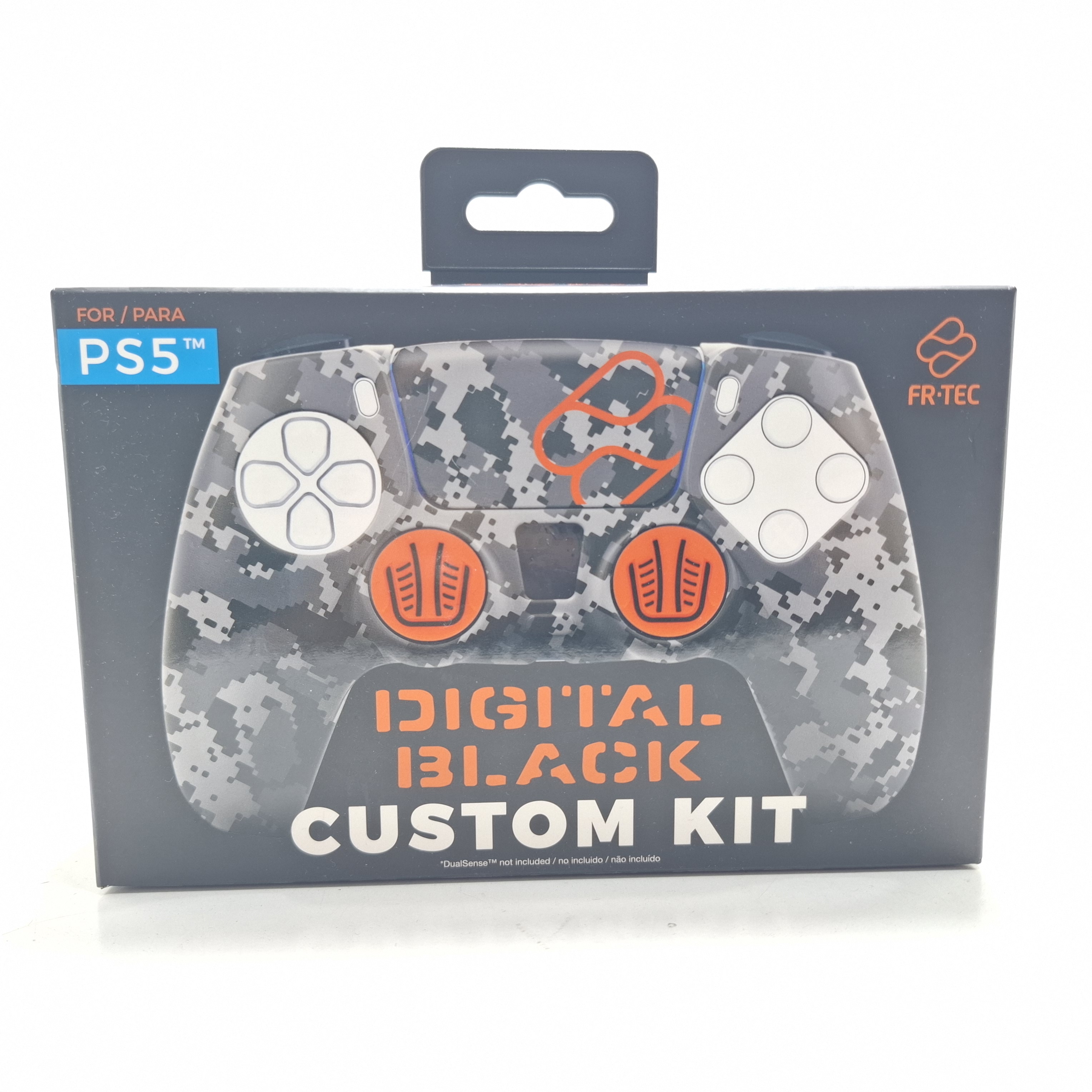 Funda + Grips de silicona FR-TEC Gris Camuflaje PS5