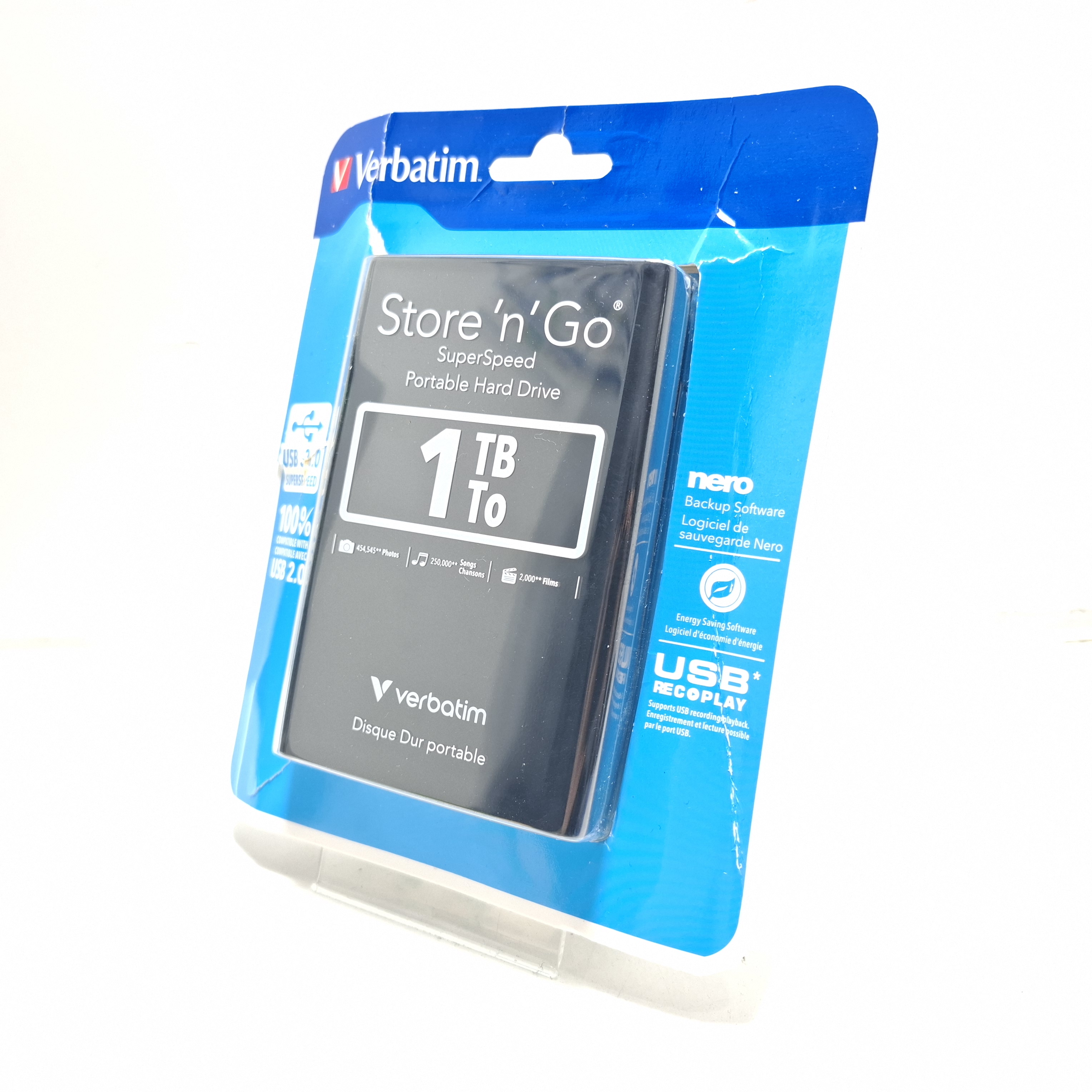 Disco Duro Verbatim Store N Go 1TB USB 3.0 SATA 3.5"