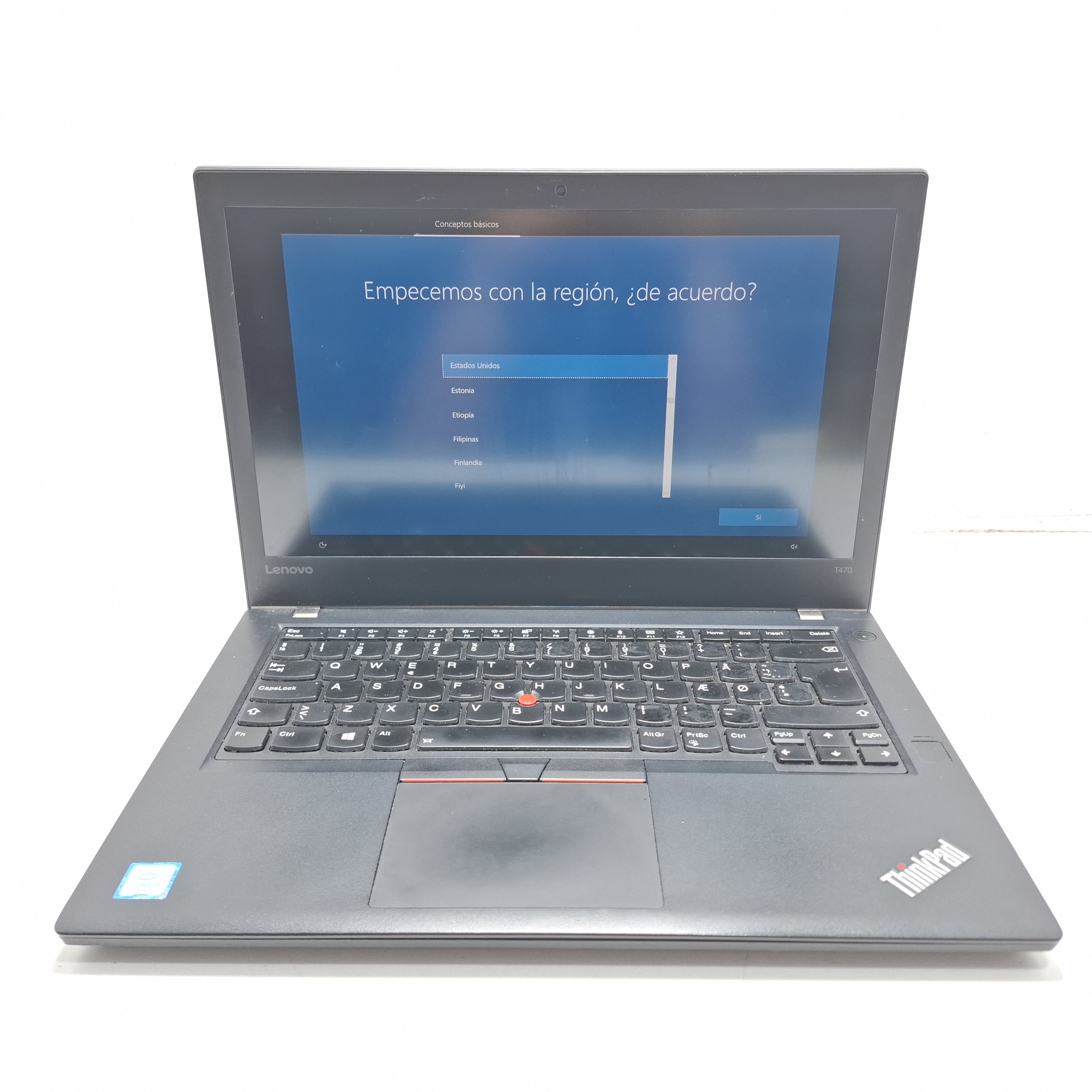 Portatil Lenovo Thinkpad T470 i5-7200U 8 RAM 240 SSD Layout DAN W10 14"
