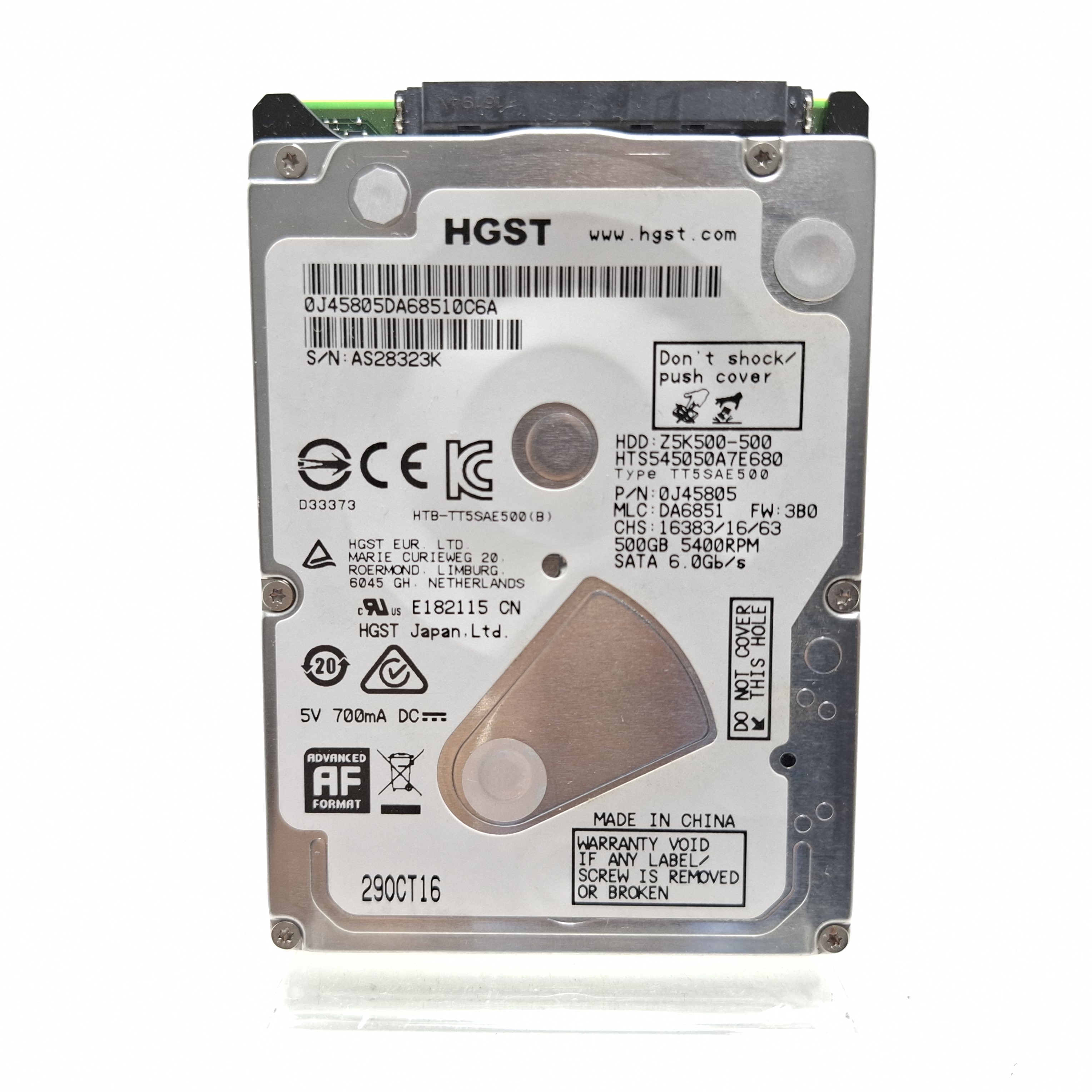 Disco Duro Interno 500 GB 2.5" HGST