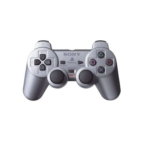 Mando Dual Shock 2 Plata PS2