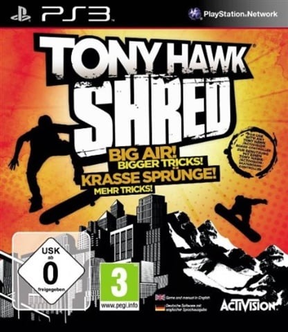 Tony Hawk Shred PS3 (UK)