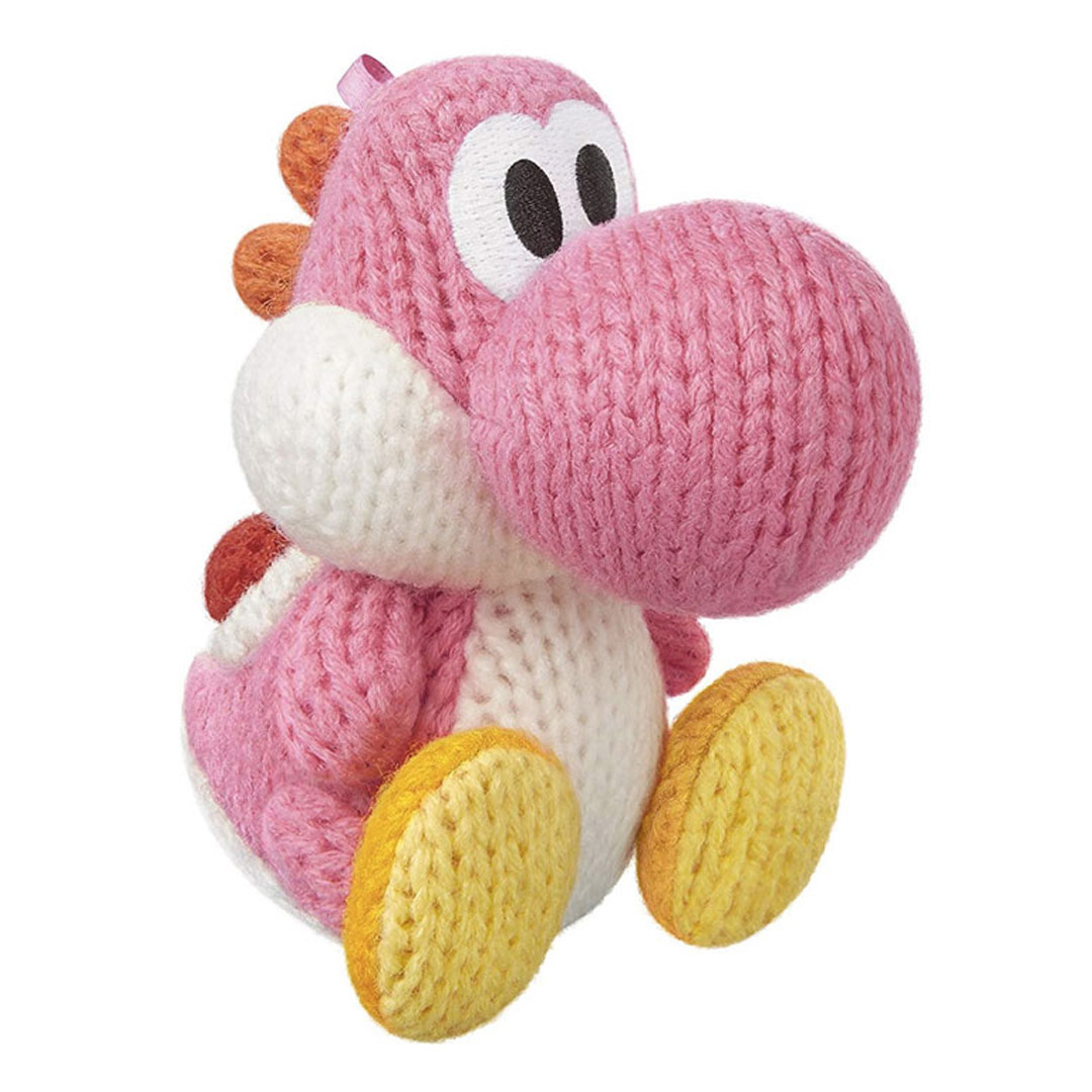 Figura Amiibo Yoshi Lana Rosa Coleccion Yoshi's Woolly World