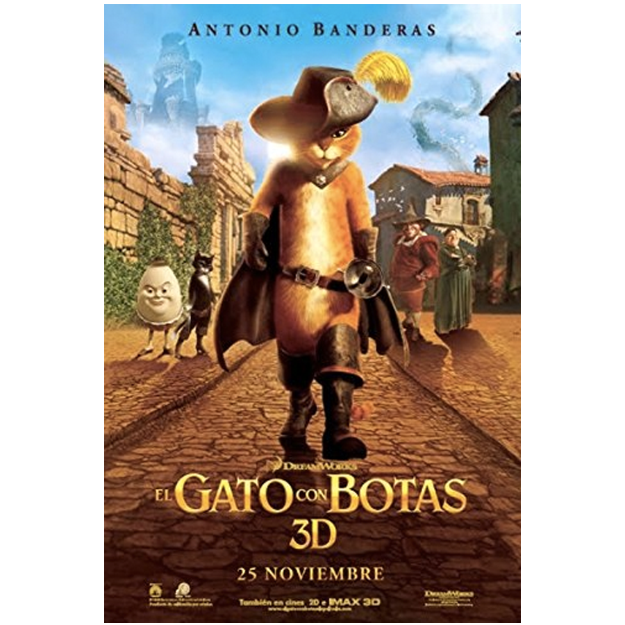 El Gato con Botas Disney BluRay (SP)