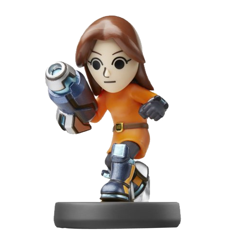 Reacondicionado: Figura Amiibo Mii Gunman Tiradora Super Smash Bros