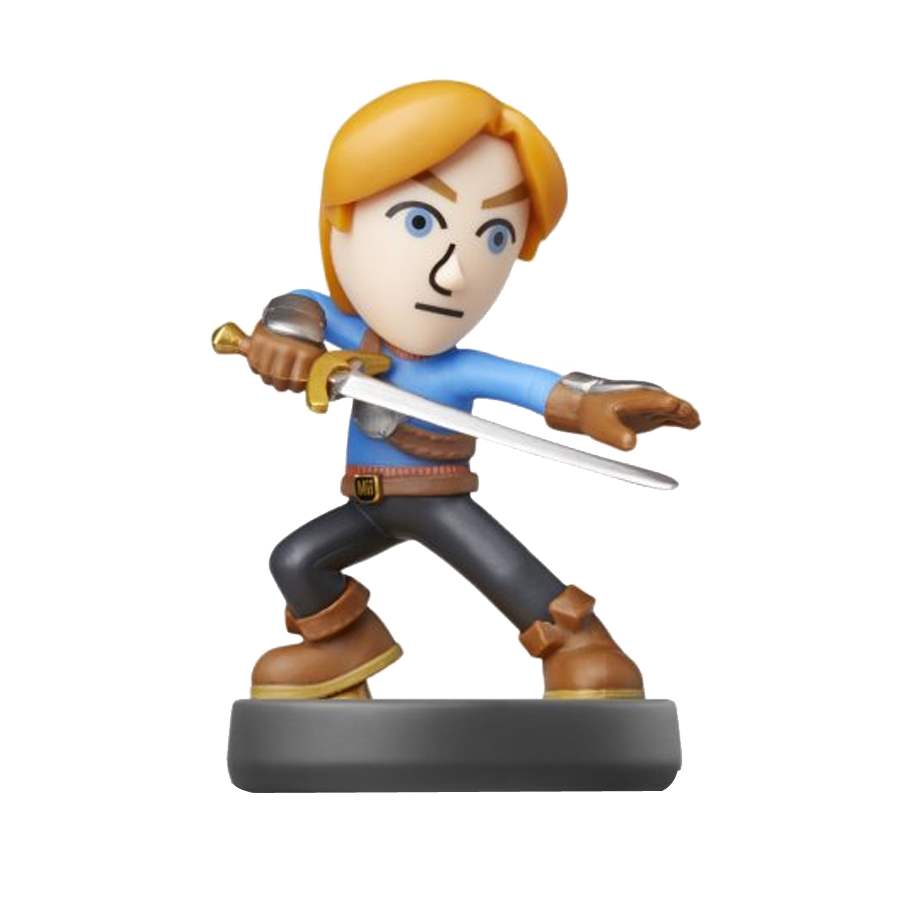 Figura Amiibo Mii Sword Fighter Super Smash Bros