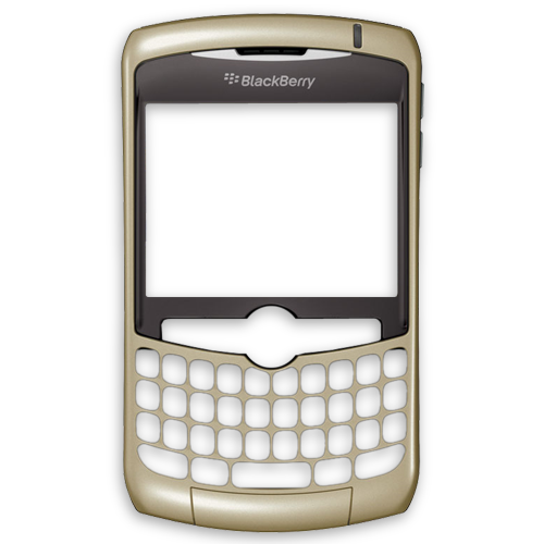 Carcasa Frontal Dorada Blackberry 8300
