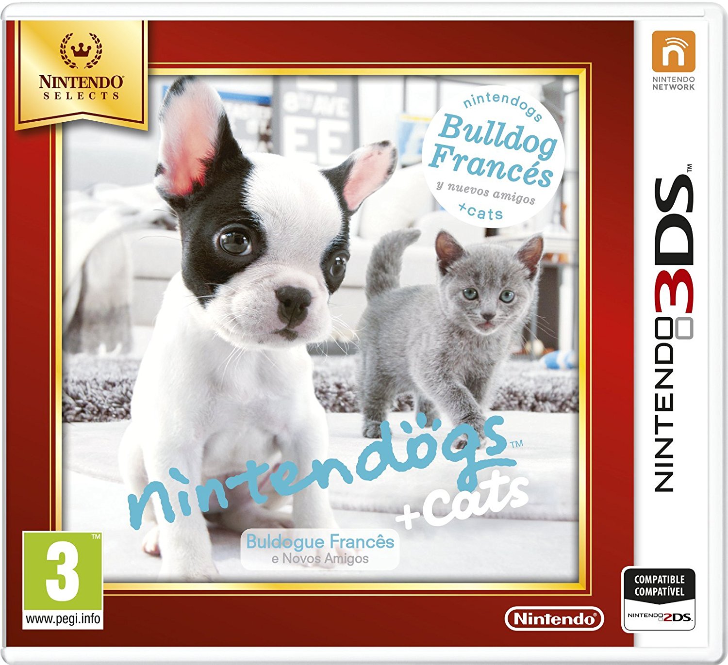 Nintendogs + Gatos: Bulldog Nintendo Selects 3DS (SP)