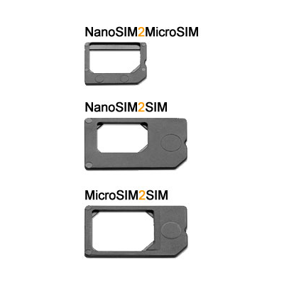 Adaptador de Nanosim a MicroSIM y SIM